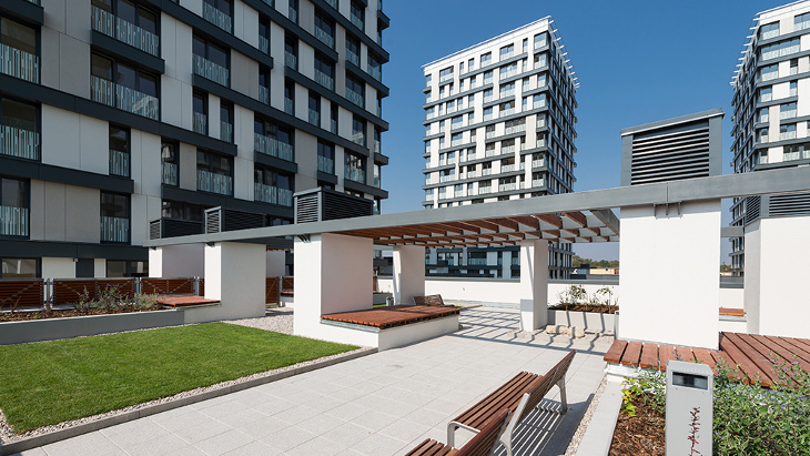 New Apartments In Prague 3 žižkov Residence Garden Towers - 